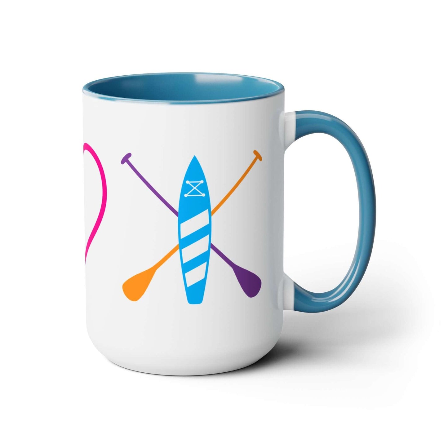 Peace Love Paddleboard Coffee Mugs, 15oz