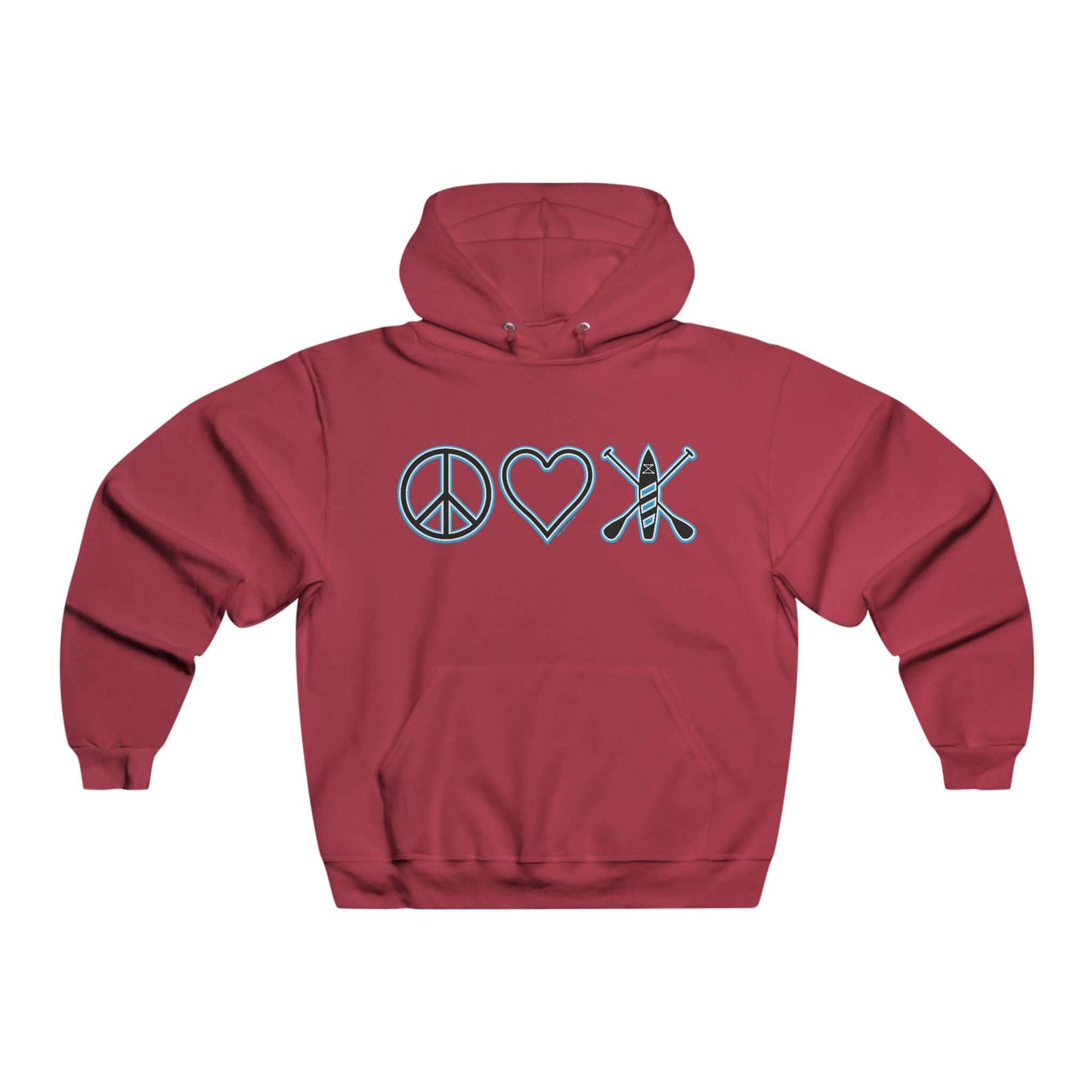 Men's Peace Love Paddleboard Hoodie