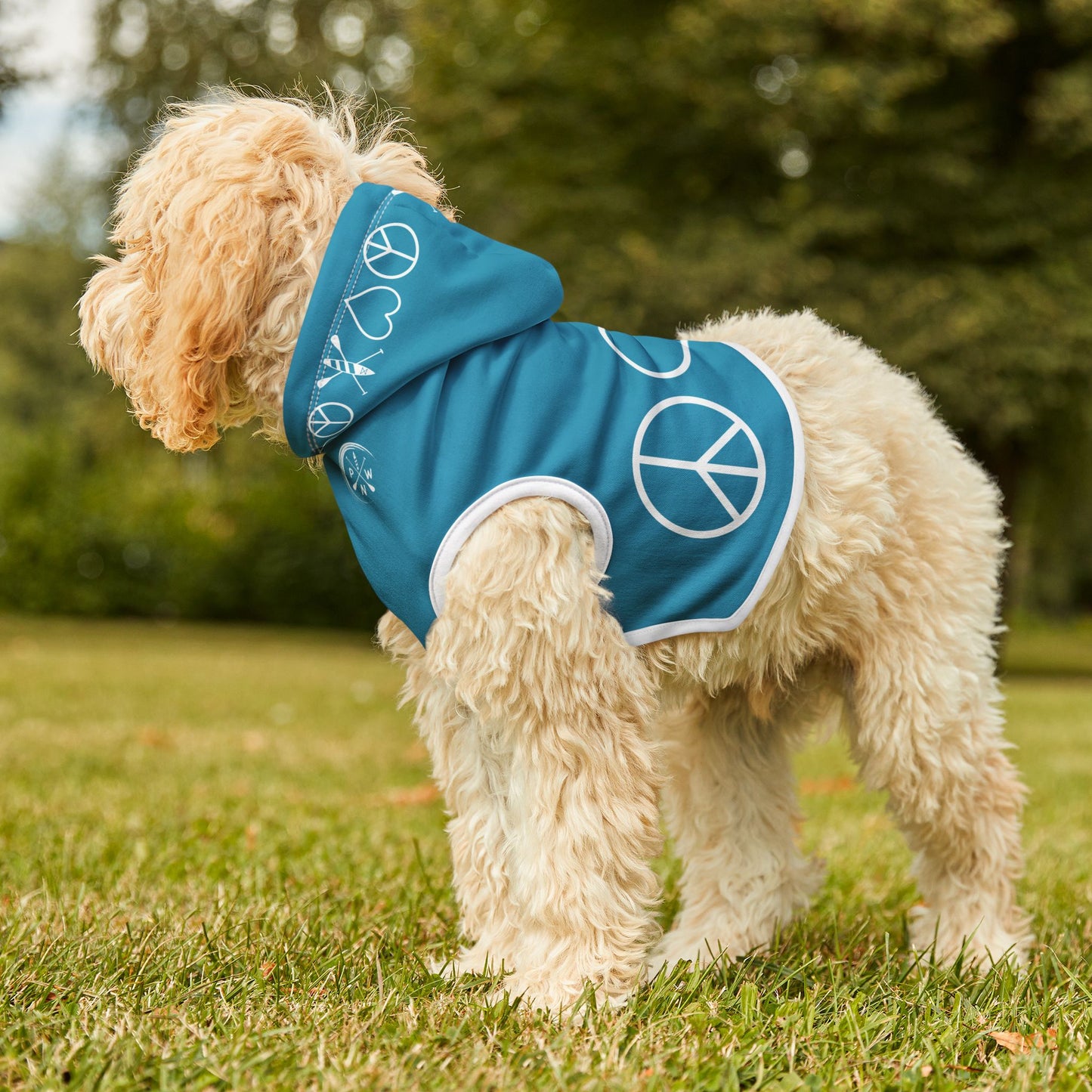 Peace Love Paddleboard Pet Hoodie