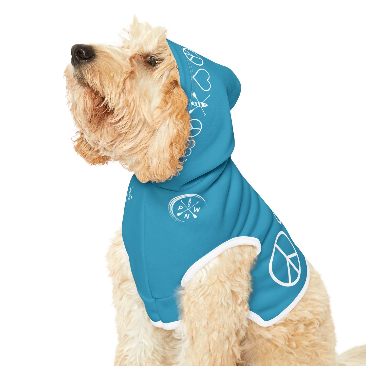 Peace Love Paddleboard Pet Hoodie