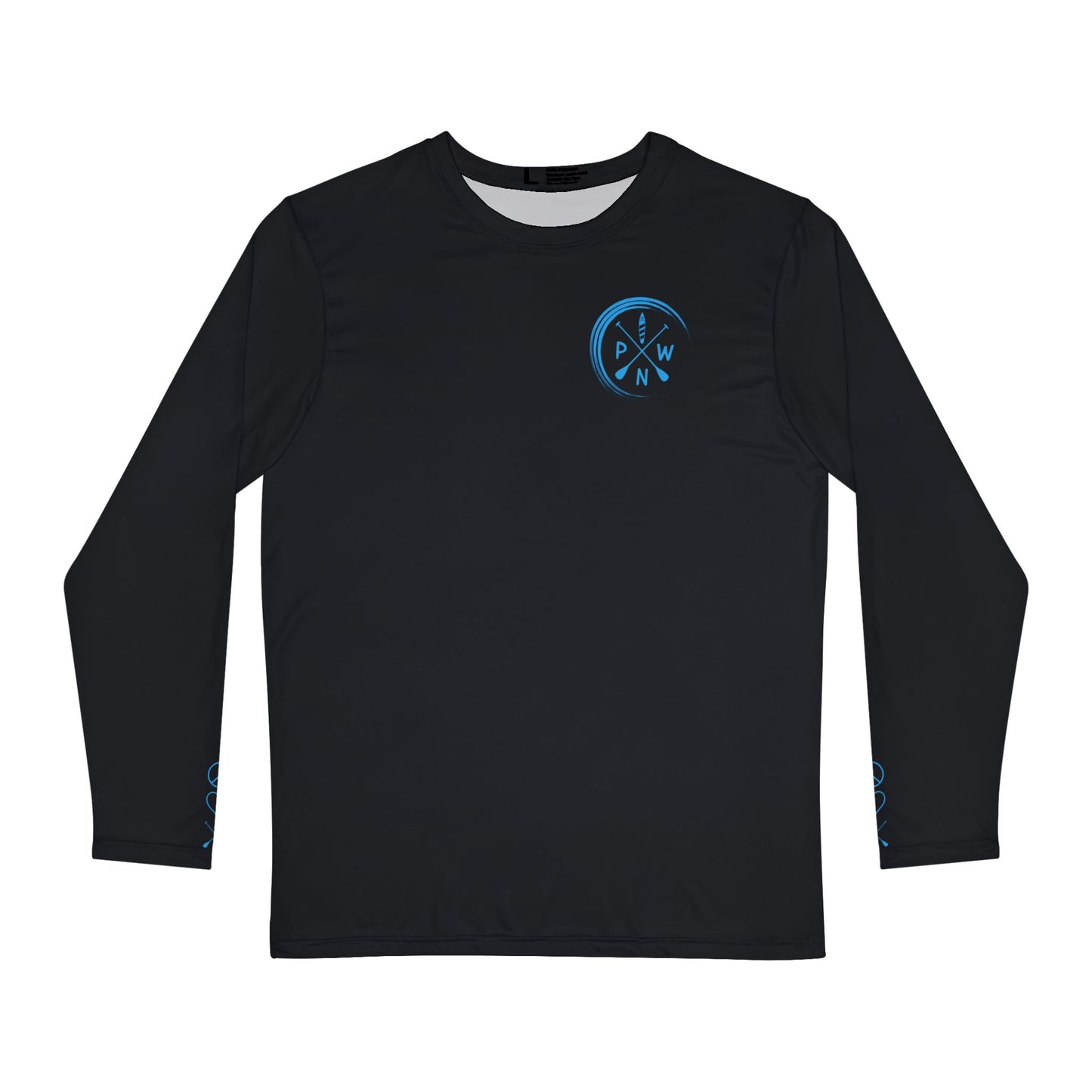 Turquoise Men's Long Sleeve Peace Love Paddleboard