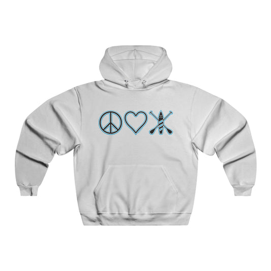 Men's Peace Love Paddleboard Hoodie