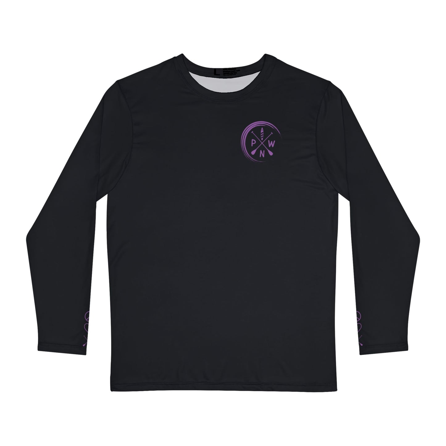 Purple Men's Long Sleeve Peace Love Paddleboard