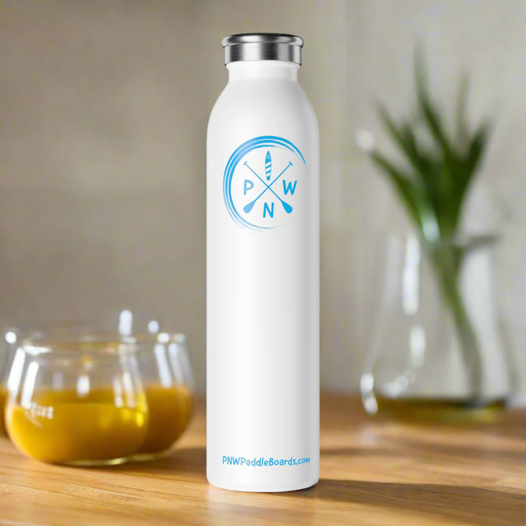 Peace Love Paddleboard Slim Water Bottle