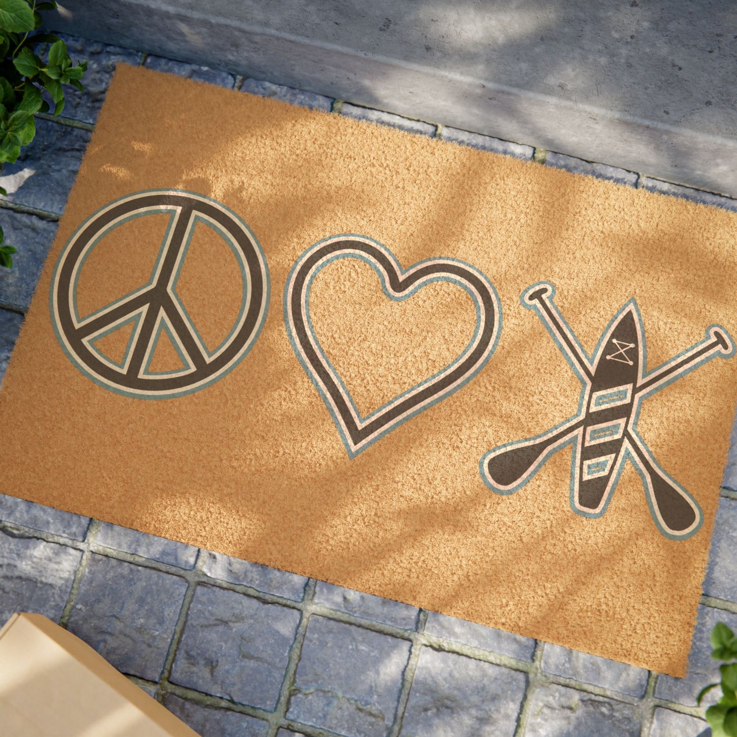 Peace Love Paddleboard Doormat