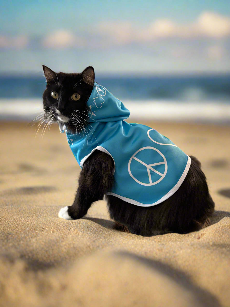 Peace Love Paddleboard Pet Hoodie